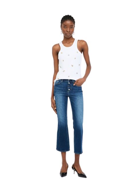 Jeans flare con bottoni gioiello Liu Jo | UF5040D461578539